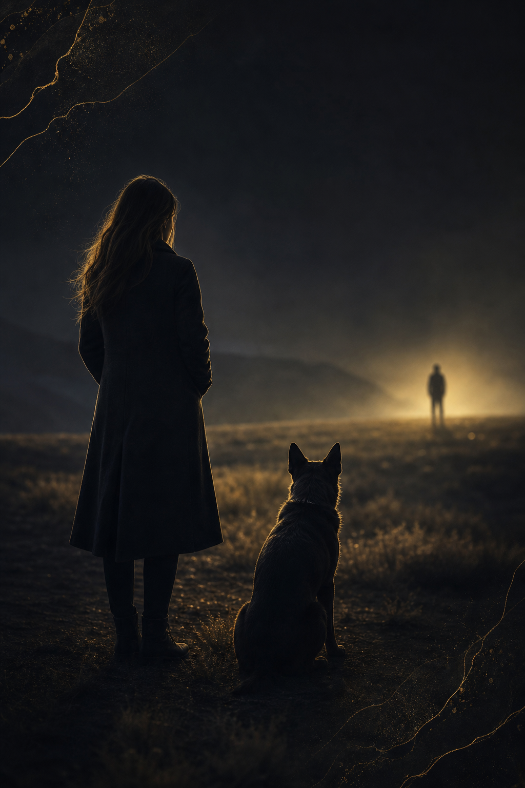 Illustration d’une personne observant calmement son chien à distance dans une situation de déclenchement.
